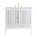 Bright White / Carrara White - 3 Faucet Holes