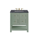 Smokey Celadon / Charcoal Soapstone - 3 Faucet Holes