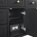 Black Onyx / Victorian Silver - 3 Faucet Holes
