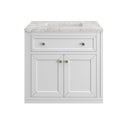 Glossy White / Eternal Jasmine Pearl - 3 Faucet Holes