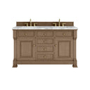 Pecan / Carrara White - 3 Faucet Holes
