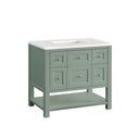 Smokey Celadon / White Zeus - 3 Faucet Holes