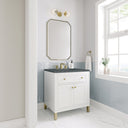 Glossy White / Parisien Bleu - 3 Faucet Holes