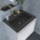 Glossy White / Charcoal Black - 1 Faucet Hole