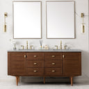 Mid-Century Walnut / Eternal Jasmine Pearl - 3 Faucet Holes
