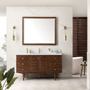 Mid-Century Walnut / White Zeus - 1 Faucet Hole