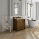 Honey Oak / White Zeus - 3 Faucet Holes