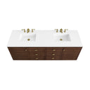 Mid-Century Walnut / White Zeus - 3 Faucet Holes