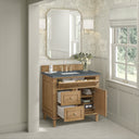 Light Natural Oak / Parisien Bleu - 3 Faucet Holes