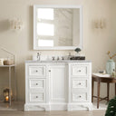 Bright White / Victorian Silver - 3 Faucet Holes