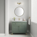 Smokey Celadon / White Zeus - 1 Faucet Hole