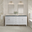 Bright White / Parisien Bleu - 3 Faucet Holes