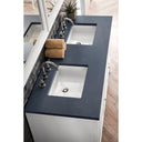 Glossy White / Charcoal Soapstone - 3 Faucet Holes