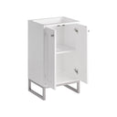 Glossy White / Brushed Nickel