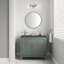 Smokey Celadon / Charcoal Soapstone - 3 Faucet Holes