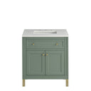 Smokey Celadon / White Zeus - 3 Faucet Holes