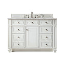 Bright White / Victorian Silver - 3 Faucet Holes