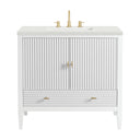 Bright White / Lime Delight - 3 Faucet Holes