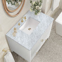 Bright White / Carrara White - 3 Faucet Holes