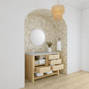 Sunwashed Oak / Eternal Jasmine Pearl - 3 Faucet Holes