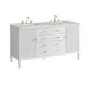 Bright White / Victorian Silver - 3 Faucet Holes