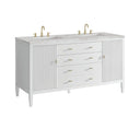 Bright White / Victorian Silver - 3 Faucet Holes