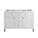 Glossy White / Victorian Silver - 3 Faucet Holes
