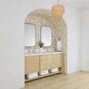 Sunwashed Oak / White Zeus - 1 Faucet Hole