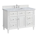 Bright White / Carrara White - 3 Faucet Holes