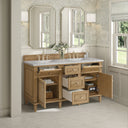 Light Natural Oak / Eternal Jasmine Pearl - 3 Faucet Holes
