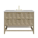 Pebble Oak / Eternal Jasmine Pearl - 3 Faucet Holes