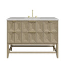 Pebble Oak / Eternal Jasmine Pearl - 3 Faucet Holes