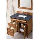 Saddle Brown / Charcoal Soapstone - 3 Faucet Holes