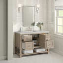 Whitewashed Oak / Eternal Jasmine Pearl - 3 Faucet Holes