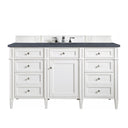 Bright White / Charcoal Soapstone - 3 Faucet Holes