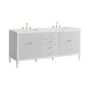 Bright White / White Zeus - 3 Faucet Holes