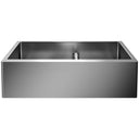 Blanco Quatrus R15 33" 60/40 Double Bowl Apron-Front Stainless Steel Farmhouse Sink with Low Divide