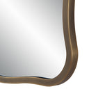Renwil Basel 36" Tall Rectangular Irregular Mirror - Antique Brushed Brass