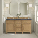 Light Natural Oak / Charcoal Soapstone - 3 Faucet Holes