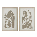 Renwil Cybel 24.1" Wide Wall Art with Wood Frame - Walnut