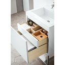 Glossy White / Matte Black / Glossy White - 1 Faucet Hole
