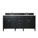 Black Onyx / Victorian Silver - 3 Faucet Holes