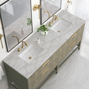 Pebble Oak / Victorian Silver - 3 Faucet Holes