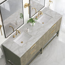 Pebble Oak / Victorian Silver - 3 Faucet Holes