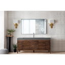 Mid-Century Walnut / Dusk Grey Glossy - 1 Faucet Hole