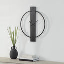 Renwil Romane Indoor Iron Wall Clock - Matte Black
