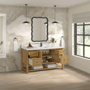 Light Natural Oak / White Zeus - 1 Faucet Hole