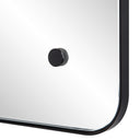 Renwil Aine 36" Tall Rectangular Mirror - Matte Black